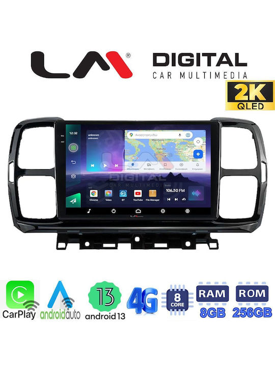 LM Digital Ηχοσύστημα Αυτοκινήτου για Citroen C5 Aircross 2017 > 2021 (Bluetooth/USB/WiFi/GPS/Apple-Carplay/Android-Auto)