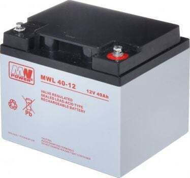 MW Power UPS Batterie mit Kapazität 40Ah und Spannung 12V 12V/40AH-MWL 1Stück