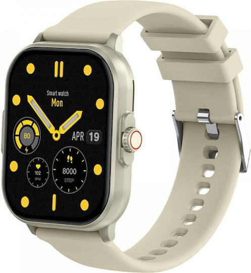 Colmi C63 Aluminium Smartwatch με Παλμογράφο (Κίτρινο)