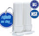 Filtrato Water Filtration System Double Countertop with Faucet & Replacement Filter 50-0011