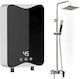 An der Wand montiert Sofortiger Warmwasserspeicher Badezimmer 5.5kW
