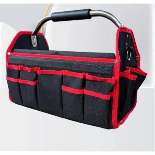 Offene Oberseite Wasserdichte Schwarze Werkzeugtasche