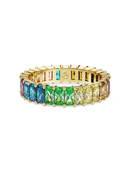 Swarovski Women's Gold Plated Ring Matrix with ...