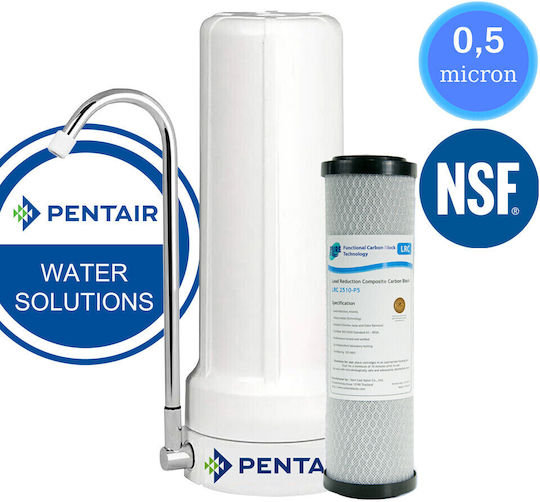 Pentair CT-10 Sistem de Filtrare a Apei Singur Deasupra blatului cu Filtru de Schimb 50-0039/LRCP5
