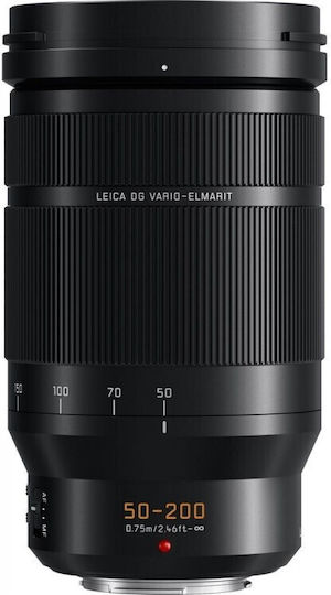 Panasonic Crop Camera Lens Leica DG Vario-Elmarit 50-200mm f/2.8-4 ASPH POWER Tele Zoom / Telephoto for Micro Four Thirds (MFT) Mount Black