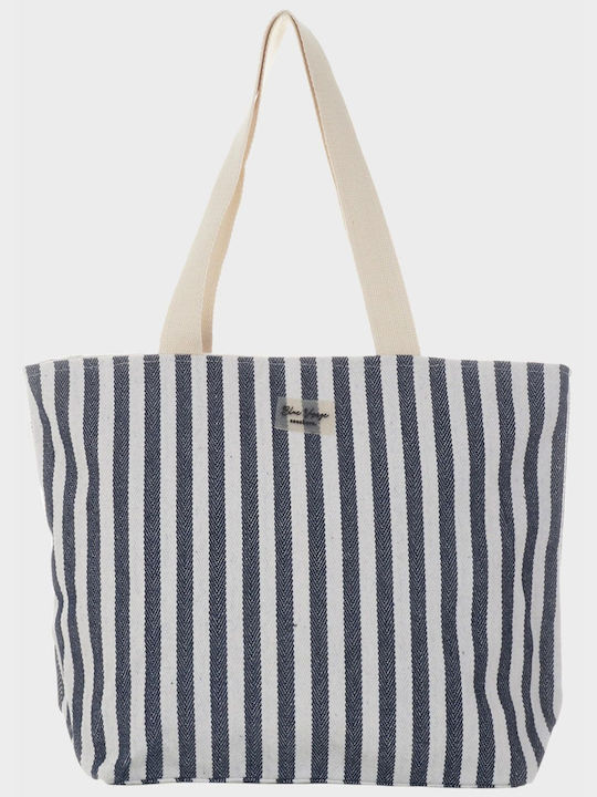 G Secret Beach Bag Black with Stripes