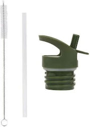 A Little Lovely Company Replacement Set Lid Straw Brush Crocodiles