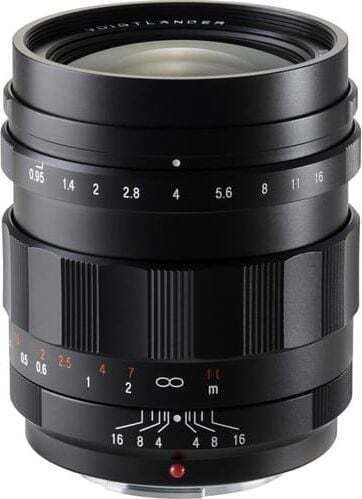 Voigtlander Full Frame Camera Lens Nokton 25mm f/0.95 Type II Fixed for Micro Four Thirds (MFT) Mount Black