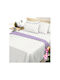 Le Blanc Sheet Sets Single Flannel 165x255cm. Knot Dots 3pcs