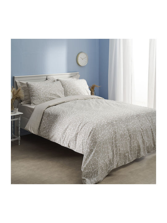 Charalambidis Textiles Duvet Cover Single 160x240 Leopard Ecru