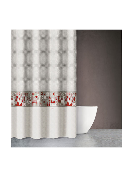 Saint Clair Des 417 Shower Curtain Fabric 180x200cm Red
