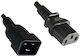 Microconnect IEC C13 - IEC C20 Cable 1m Μαύρο PE030610