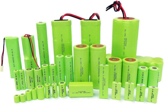 Acumulator reincarcabil tip industrial, cu vârf plat, 2/3AA Ni-CD 1.2V 400mAh Bw