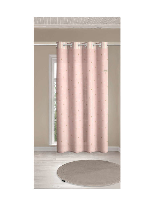 Saint Clair Perdea pentru Copii Starlight cu Tresă Roz 1752030115067 160x240buc