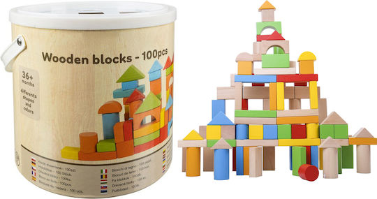 Holzbausteine Für Kinder Ab 3 Jahren 100 Stück