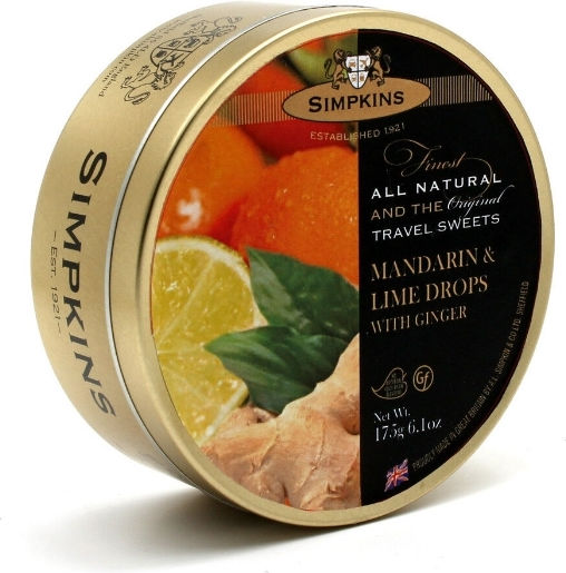 Simpkins Candies with Flavor Mandarinis with Lime and Ginger Gluten Free 36pcs