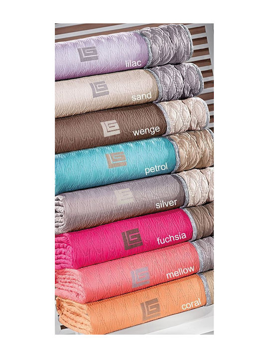 Guy Laroche Corvette Coverlet Single from Polyester Lilac-silver 160x250cm