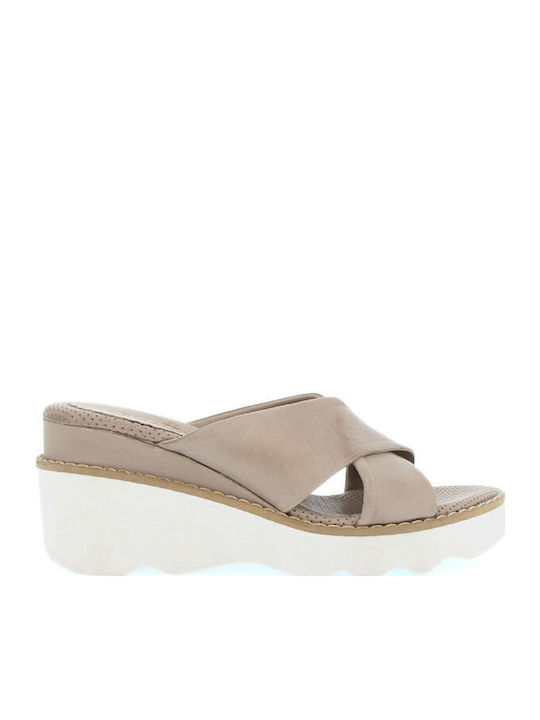 Damen Mokassins in Beige Farbe