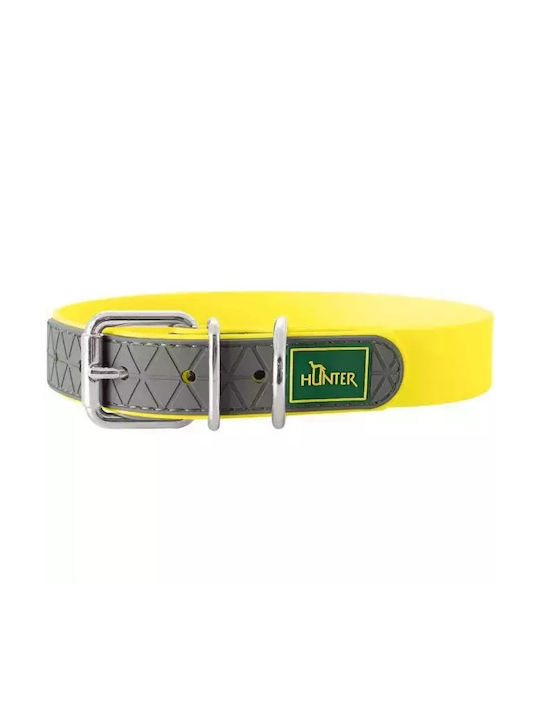 Hunter Convenience Dog Collar 40cm Neon Yellow