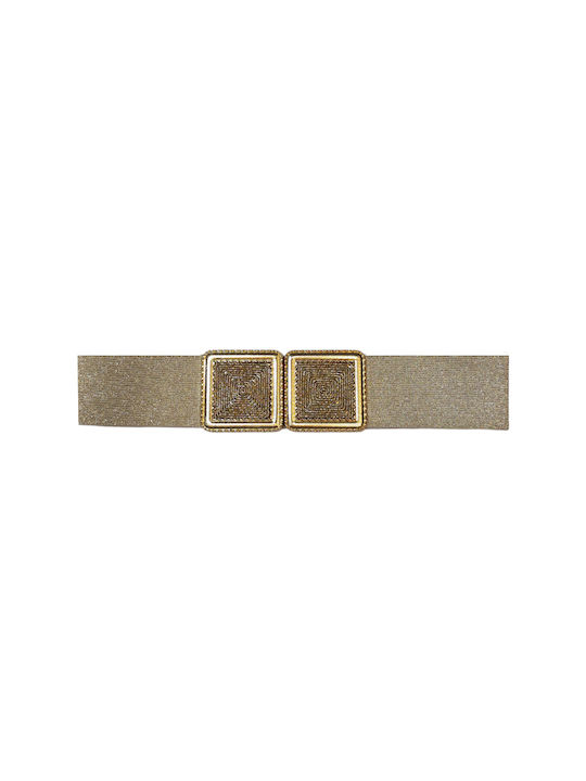 Elastic Women's Belt Gold