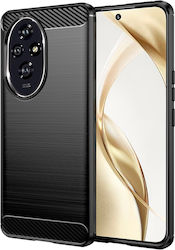 Techsuit Carbon Back Cover Σιλικόνης Μαύρο (Hon...