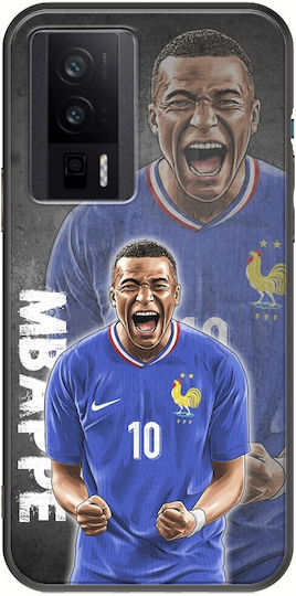 Евро 2024 Kylian Mbappe Xiaomi Poco F5 Pro 5g Черен TPU Черен Силикон