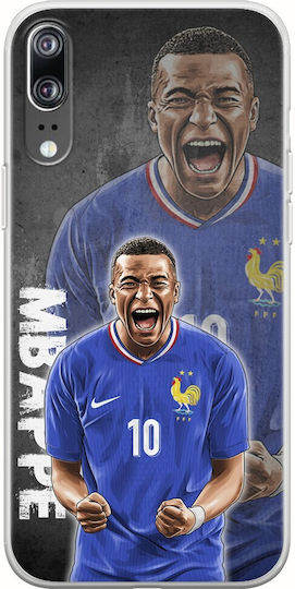 Euro 2024 Kylian Mbappe Huawei P20 Flexibles TPU Transparentes Silikon