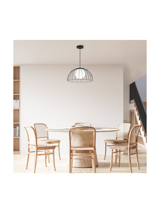 Braytron Κρεμαστό Φωτιστικό Μαύρο LED 36x36x36εκ.