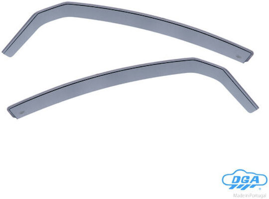 DGA Set of Windbreakers Front Car Dark Fime for Toyota Starlet 1990-1996 2pcs