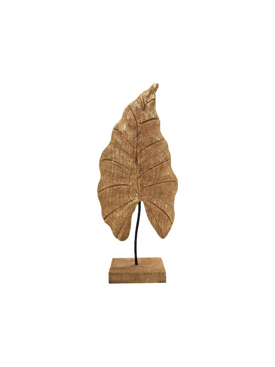 Inart Decorative Leaf Thelx made of Metallic 24.5x8.5x57.5cm 1pcs