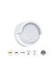 GloboStar Apex Стенна Външна Таванна Лампа LED IP65 10W с Естествено Бяло Светлина 17x17x9см