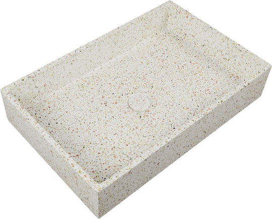 Karag Dion Επικαθήμενος Νιπτήρας Πέτρινος 60x39x12cm Fruitcake Karag Dion Επικαθήμενος Νιπτήρας Πέτρινος 60x39x12cm Fruitcake