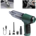 Car Handheld Vacuum Dry Vacuuming with Power 120W Rechargeable 12V Green