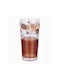 Cerve Color Latte Σετ Ποτήρια Νερού από Γυαλί σε Καφέ Χρώμα 360ml 6τμχ