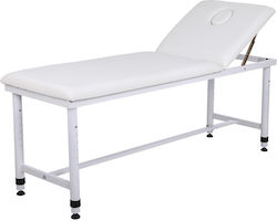 Bett Massage und Physiotherapie Weiß aus Metall