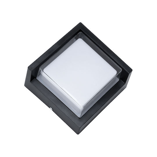 GloboStar Apex Square Lampă De Tavan Led Încorporat 10W 4500K 17x17x9cm Etanșă
