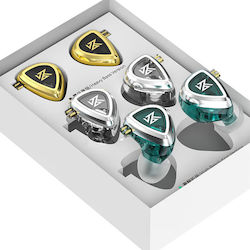 KZ Ακουστικά Ψείρες In Ear Eda 3-in-1 Set Πολύχρωμα