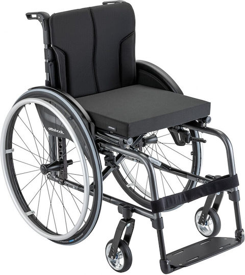 Ottobock Motus Инвалидна Количка 22" Сгъваема Тип Светлина 480F61 Сребрист