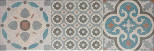 Saloni Ceramica Πλακάκι Δαπέδου / Τοίχου Κουζίνας / Μπάνιου Ματ 57x19cm Multi