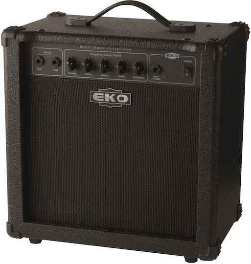 Eko B25 Combo Ενισχυτής Ηλεκτρικού Μπάσου 25W Μαύρος