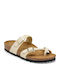 Mayari Women's Flat Sandals in Ecru Color Narrow Fit