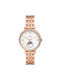 Fossil Jacqueline Ceas cu Rose Gold Brățară Metalică