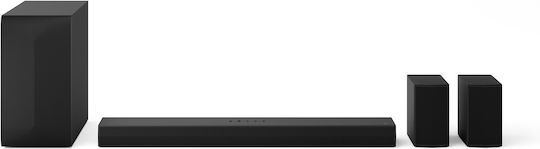 LG S60TR Soundbar 5.1 Bluetooth και HDMI 440W με Ασύρματο Subwoofer και Τηλεχειριστήριο Μαύρο