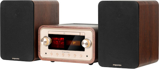 Kruger & Matz Soundsystem 2 KM1961 60W mit CD Player und Bluetooth Braun