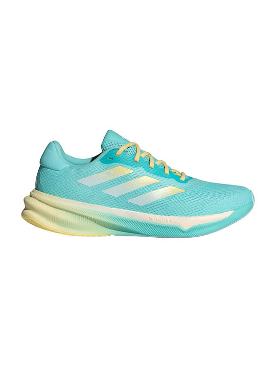 Adidas Supernova Stride Ανδρικά Αθλητικά Παπούτσια Running Flash Aqua / Almost Yellow / Zero Metalic