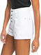 Roxy Women's Jean High-waisted Shorts White