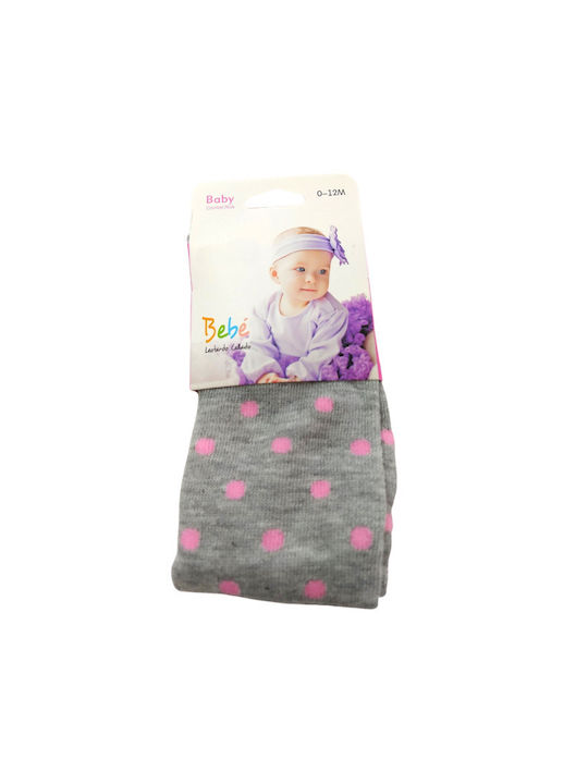 Yanoir Kids Tights Polka Dot Grey