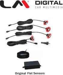 LM Digital Car Parking System with Buzzer and 4 Sensors in Black Colour