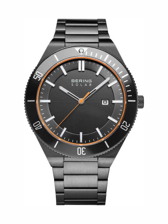 Bering Time Men's Watch 43mm Solar with Gray Me...