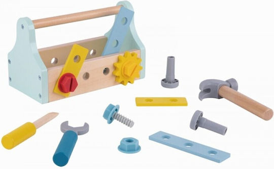Tooky Toys Παιδικό Εργαλείο από Ξύλο για 3+ Ετών 17τμχ
